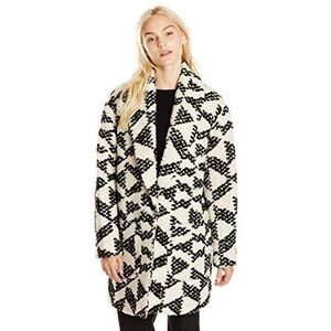 Scotch & Soda Geometric Wool Blend Cocoon Coat - Women’s Small